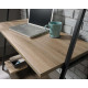 Industrial Style Bench Desk with Shelf